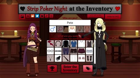 strip games|Strip Poker Night at the Inventory